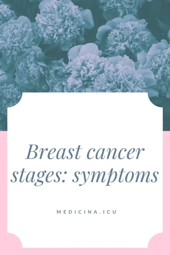 Breast cancer stages: symptoms, and treatment, and grades, survival rate, 1-4, prognosis, and types, by tumor size, chemotherapy, define, duration, emotional stages, hormonal