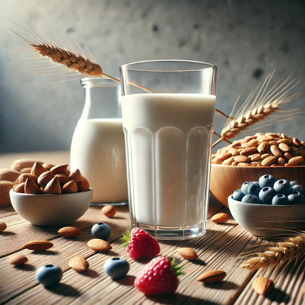 ¿Las Personas Con Gota Pueden Beber Leche? (1) 2 Un Vaso De Leche Baja En Grasa En Un Entorno Limpio Y Minimalista, Ideal Para Destacar Los Beneficios Del Consumo De Lácteos En Personas Con Gota